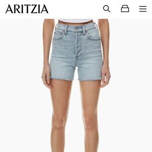 ARITZIA Denim Forum 50’s Arlo Hi Mid Thigh Short size 26